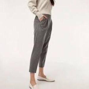 Aritzia Babaton Cohen Wool Cashmere Blend Trousers Grey Size 2